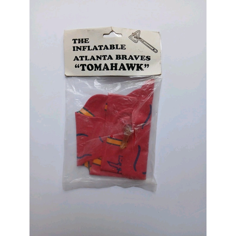VTG 1992 Atlanta Braves Inflatable Tomahawk Retro Fan Souvenir MLB New Sealed